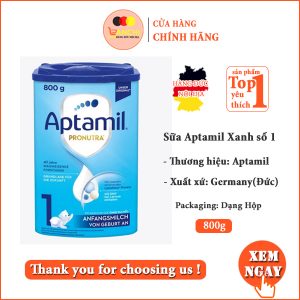 Sữa Aptamil Xanh Số 1 Của Đức Dành Cho Bé 0-6 Tháng - Hộp 800g