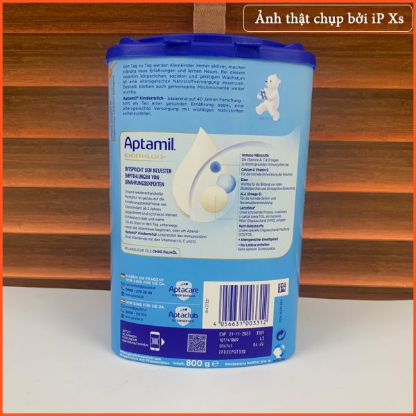 Công thức tạo nên Sữa Aptamil Xanh 2+ Của Đức