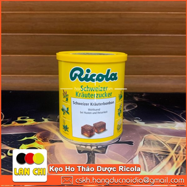 Kẹo Ngậm Ho Thảo Dược Ricola Của Đức Lọ 250g