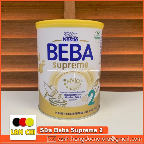 Sữa Beba Supreme Số 2 Của Đức hộp 800g