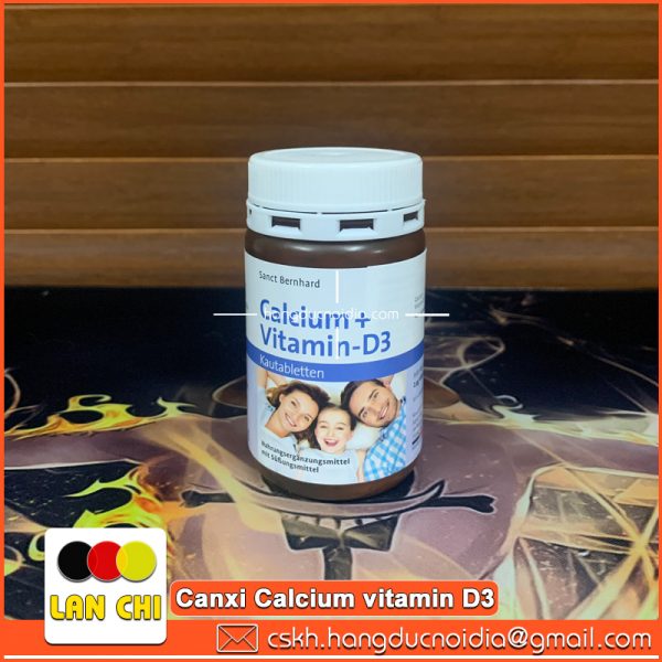 Viên Ngậm Canxi Ngon Sanct Bernhard Calcium+VitaminD3 Của Đức